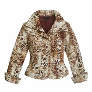 Lafayette 148 New York Leopard Print Jacket